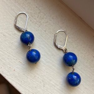 Vintage Lapis Earrings